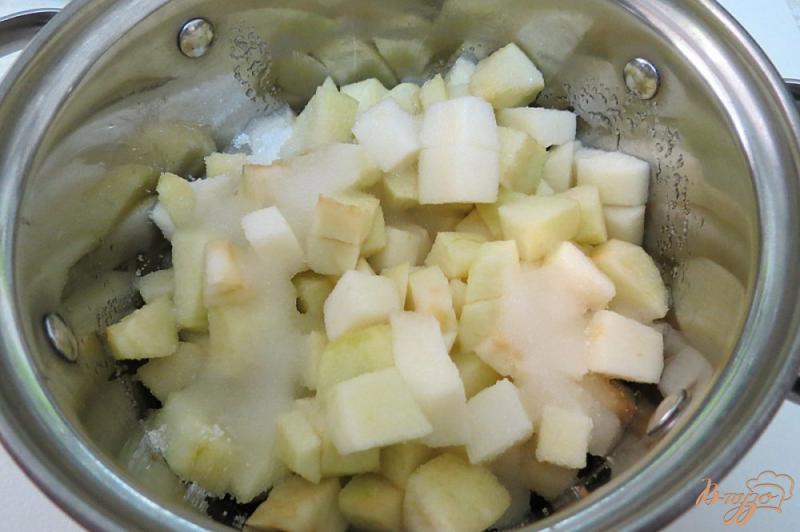 Фото приготовление рецепта: Яблочный крем десерт шаг №5