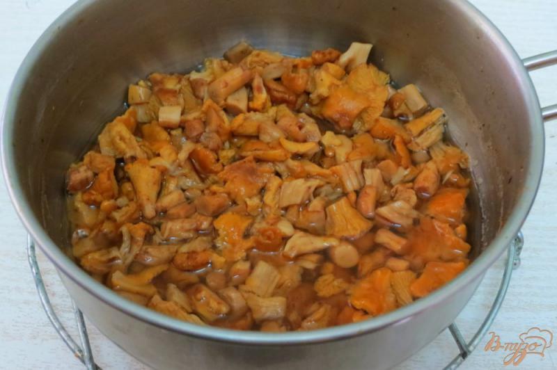 Фото приготовление рецепта: Лисички в сметанном соусе шаг №3