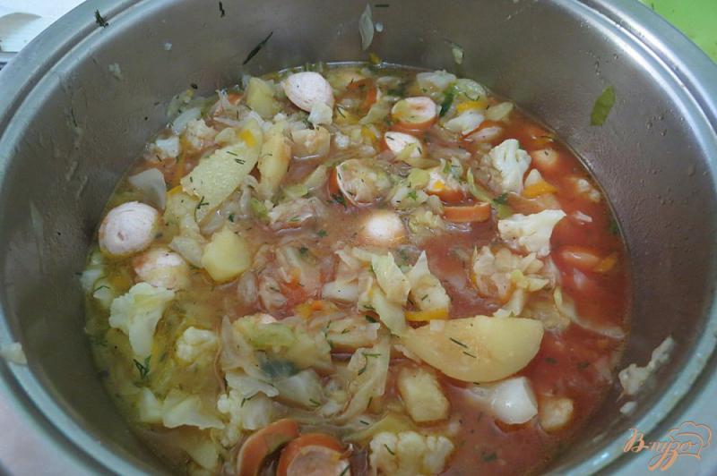 Фото приготовление рецепта: Куриные желудки в томатном соусе с огурцами шаг №8
