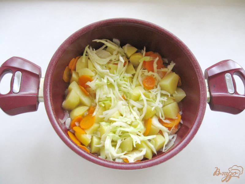 Фото приготовление рецепта: Овощное рагу со сметаной шаг №3