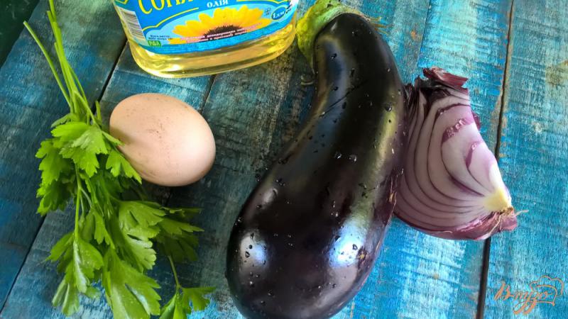 Фото приготовление рецепта: Баклажаны жареные с яйцом шаг №1