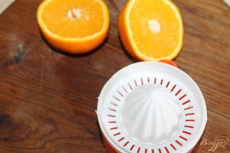 Фото приготовление рецепта: Блины с апельсиновым соком шаг №4