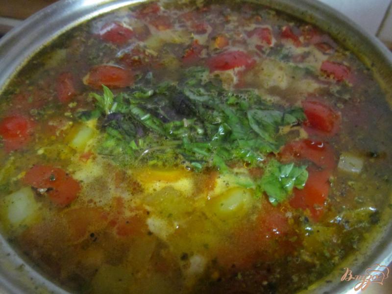 Фото приготовление рецепта: Летний фасолевый суп шаг №8