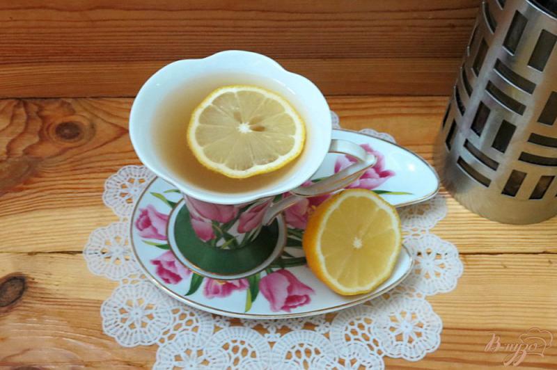 Фото приготовление рецепта: Чай с имбирём, яблоком, лимоном шаг №6