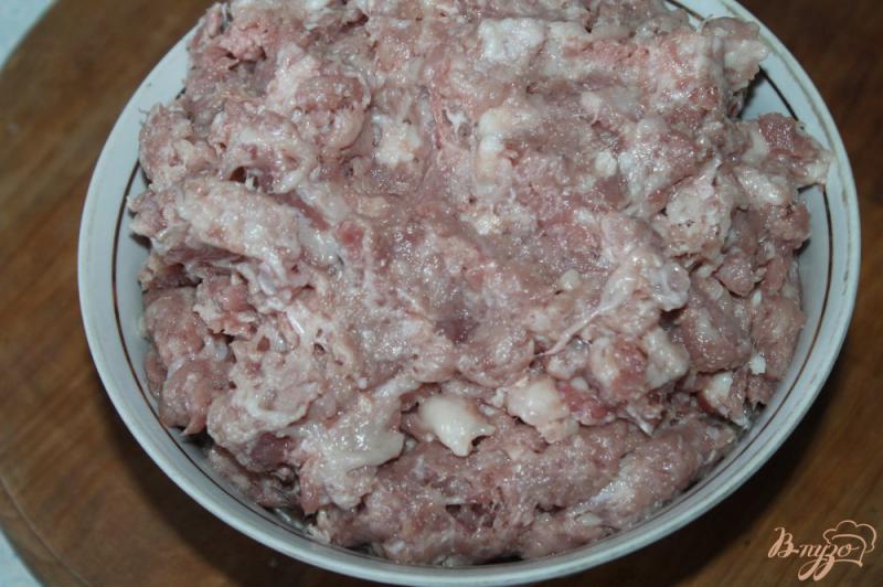 Фото приготовление рецепта: Домашние свиные колбаски с базиликом шаг №1