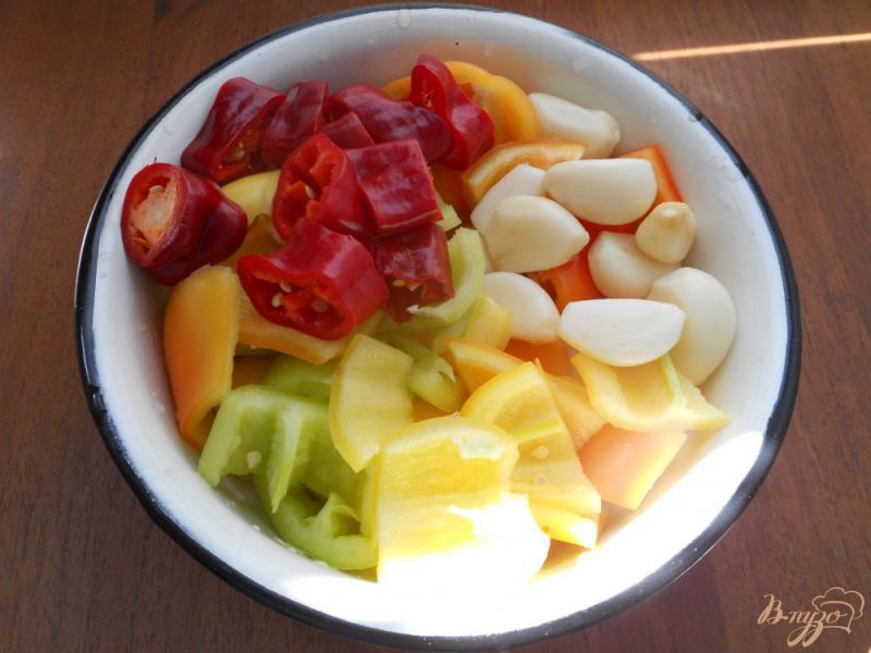 Фото приготовление рецепта: Острый томатный соус на зиму в мультиварке шаг №1