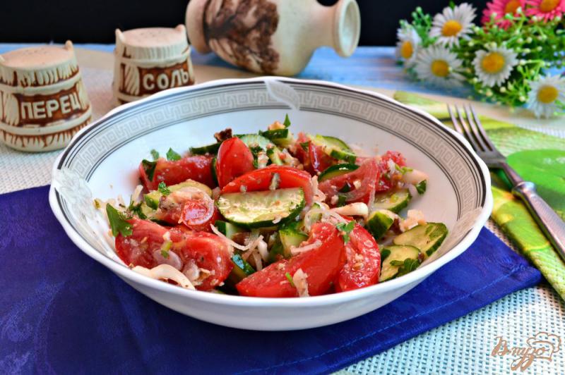 Фото приготовление рецепта: Мегрельский овощной салат шаг №4