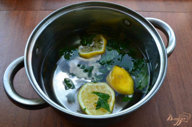 Фото приготовление рецепта: Лимонад мятный шаг №3