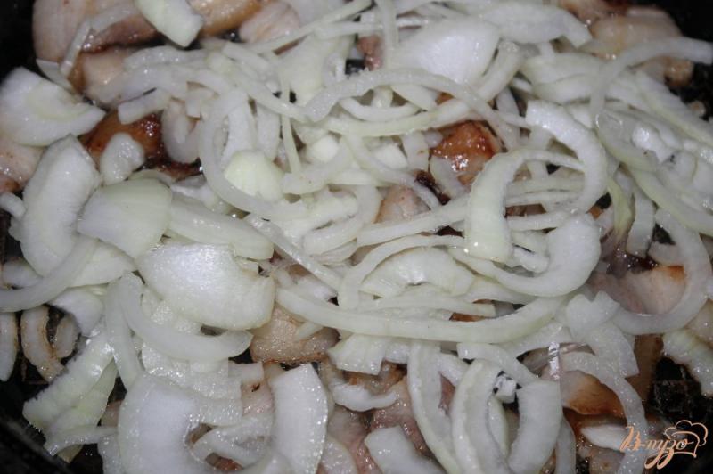 Фото приготовление рецепта: Давленный картофель по - деревенски с салом и луком шаг №6