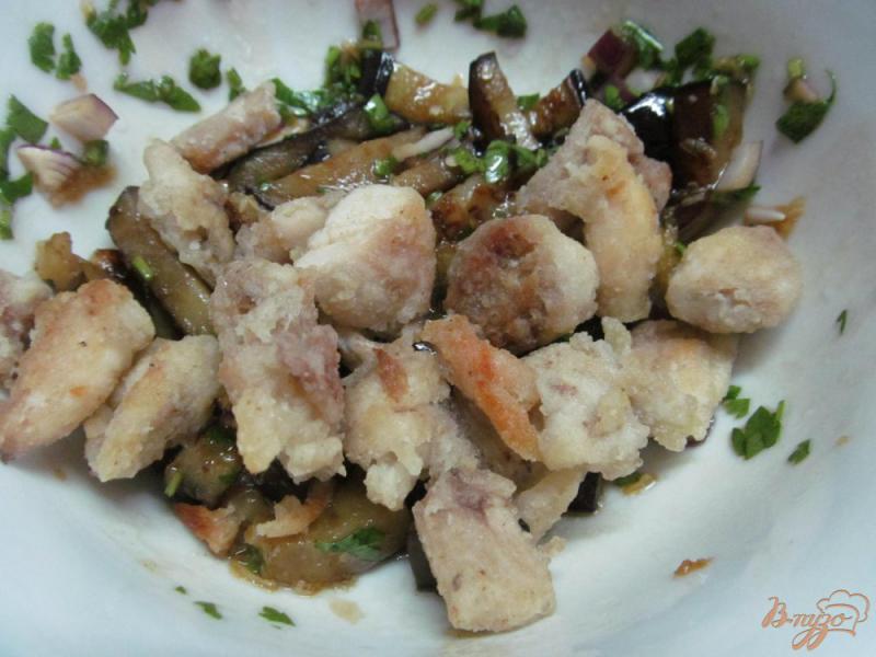 Фото приготовление рецепта: Теплый салат - «Бибидук» шаг №5
