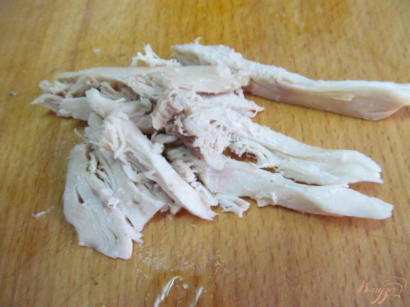 Фото приготовление рецепта: Омлет с курицей и овощами шаг №7