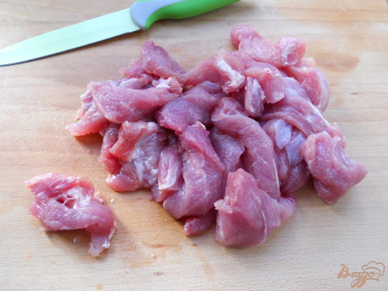 Фото приготовление рецепта: Острая свинина тушеная с болгарским перцем шаг №1