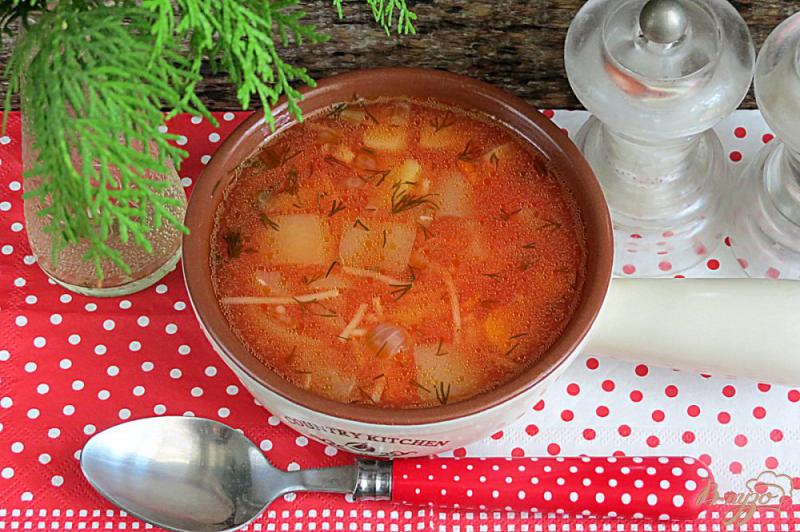 Фото приготовление рецепта: Суп томатный шаг №8