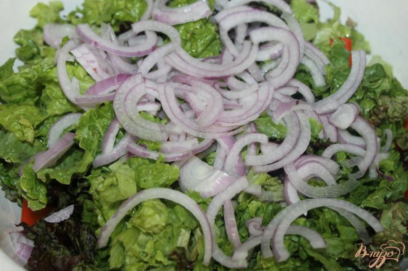 Фото приготовление рецепта: Овощной салат с моцареллой в шариках шаг №5