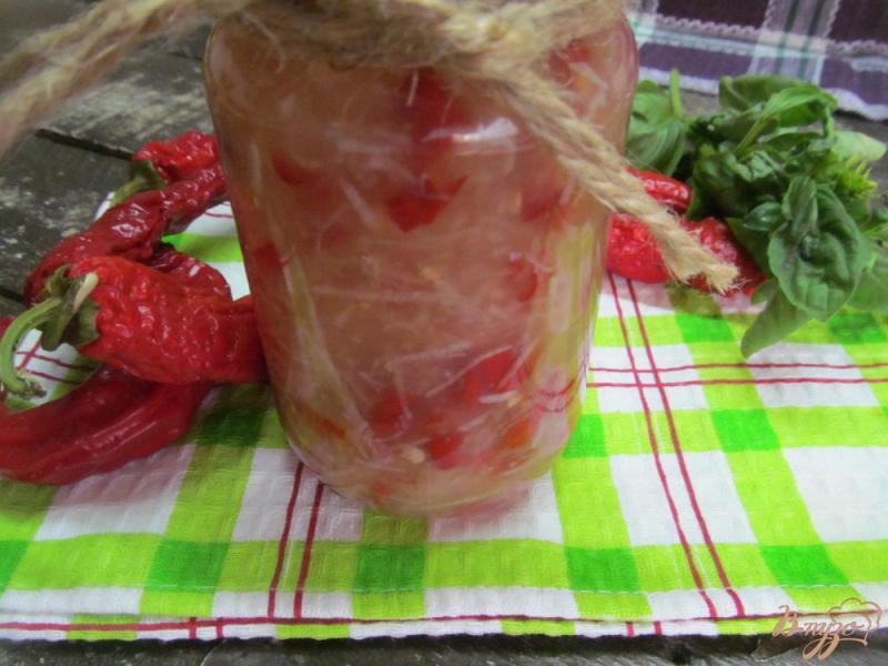 Фото приготовление рецепта: Кисло-сладкий соус с перцем и имбирем шаг №5