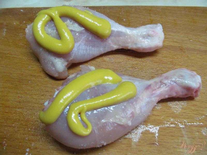 Фото приготовление рецепта: Куриные ножки в горчичной панировке шаг №2