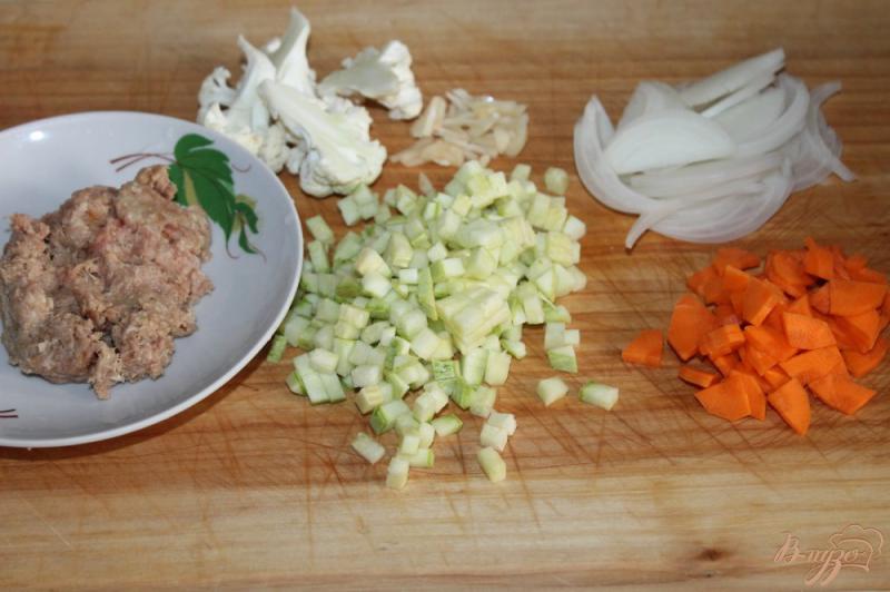 Фото приготовление рецепта: Рис с цветной капустой  и фаршем шаг №1
