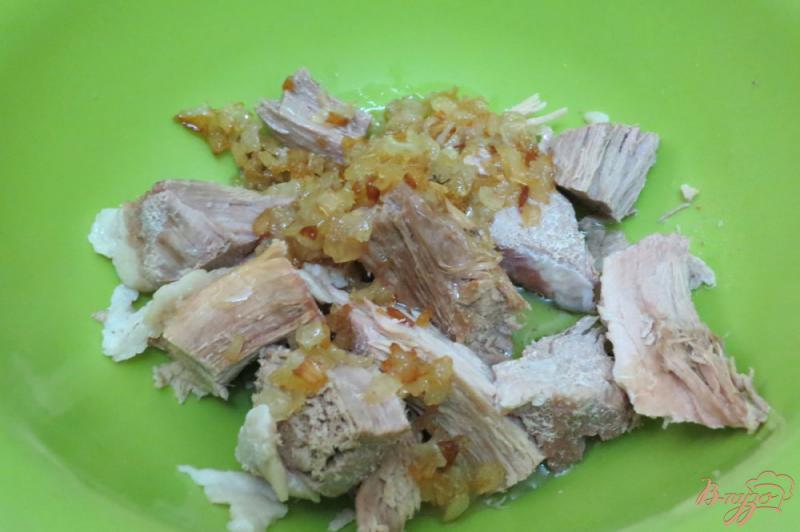 Фото приготовление рецепта: Картофельные зразы с мясом, в кукурузной панировке шаг №5