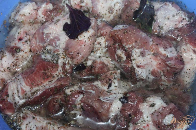 Фото приготовление рецепта: Шашлык из свиного ошейка на минералке шаг №4