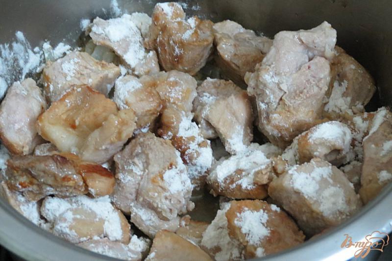 Фото приготовление рецепта: Свинина в остром соусе с болгарским перцем шаг №5