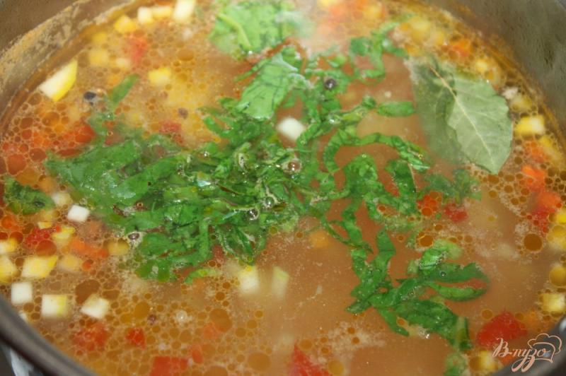 Фото приготовление рецепта: Суп из цветной капусты, кабачка и помидора шаг №5