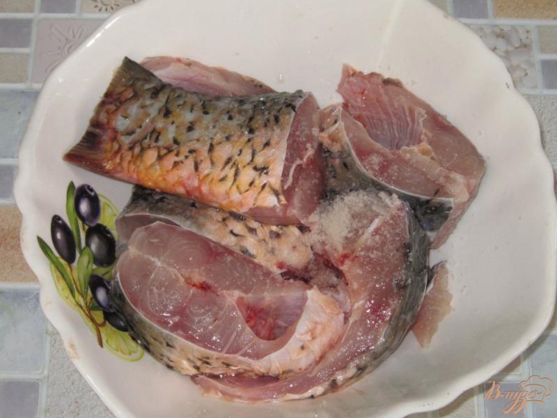 Фото приготовление рецепта: Жареная рыба под щавелевым соусом шаг №1