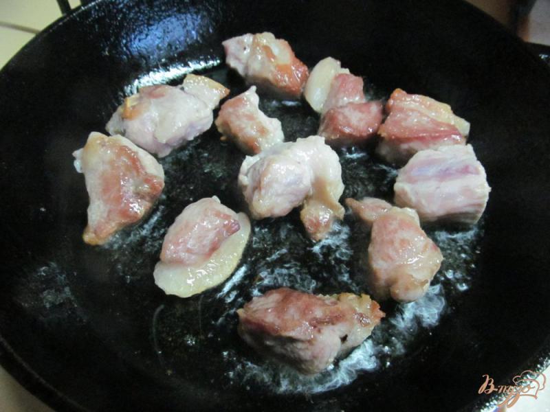Фото приготовление рецепта: Рагу из фасоли со свининой шаг №1