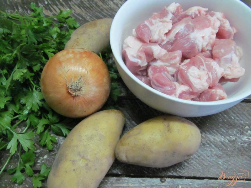 Фото приготовление рецепта: Свинина с картофелем и бобовыми в мультиварке шаг №1