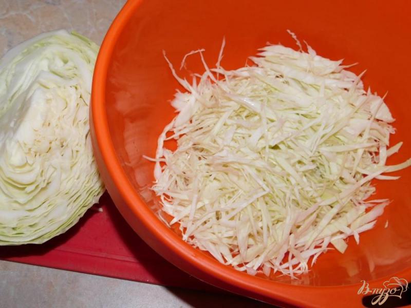 Фото приготовление рецепта: Салат с капустой и яблоками шаг №1