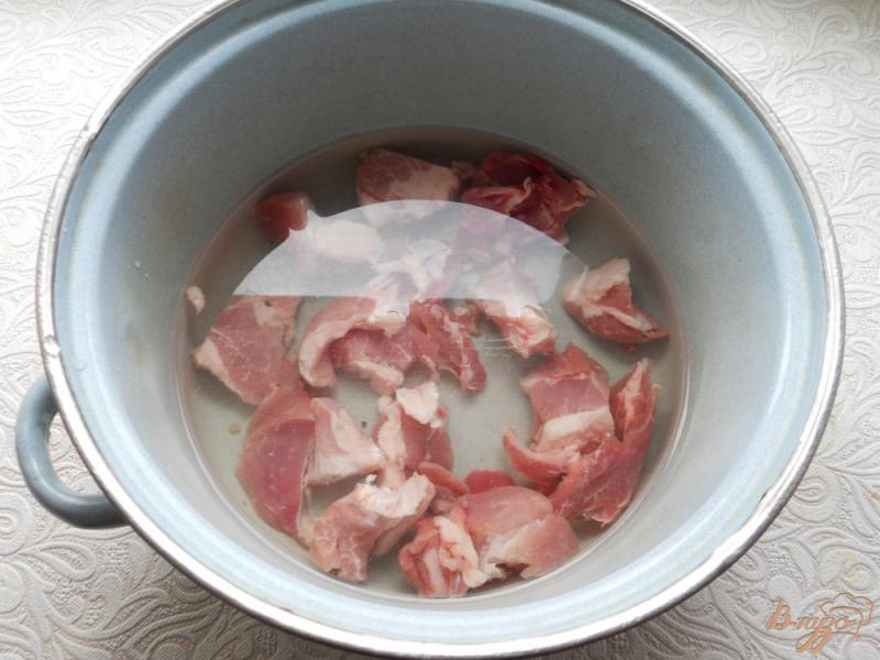 Фото приготовление рецепта: Суп с перловкой и мясом шаг №1