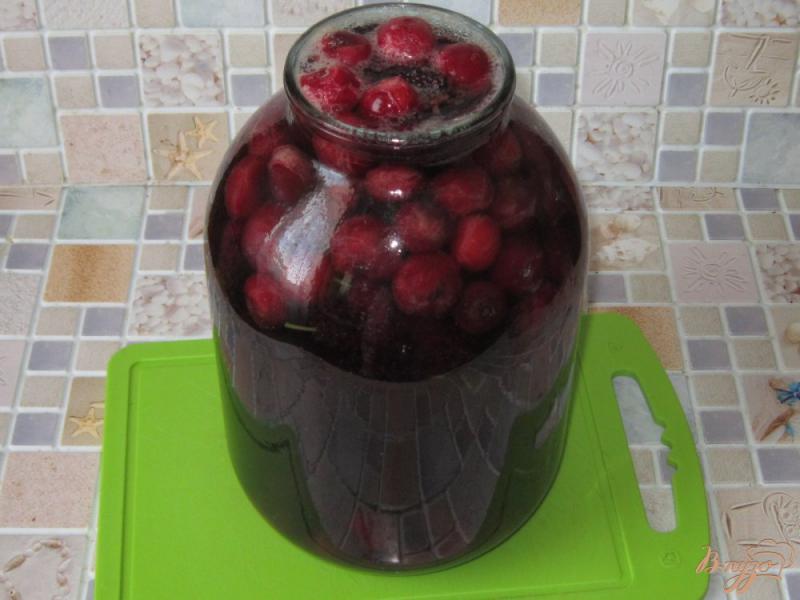 Фото приготовление рецепта: Компот из шелковицы и вишни на зиму шаг №2