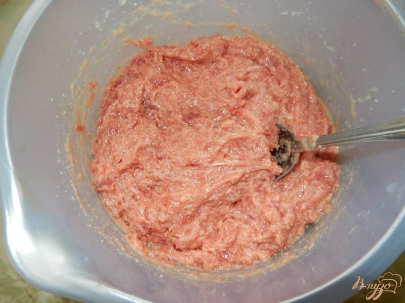 Фото приготовление рецепта: Оладьи из мяса индейки шаг №3