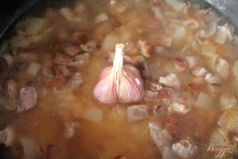 Фото приготовление рецепта: Рис со свининой и перцем ротонда шаг №4