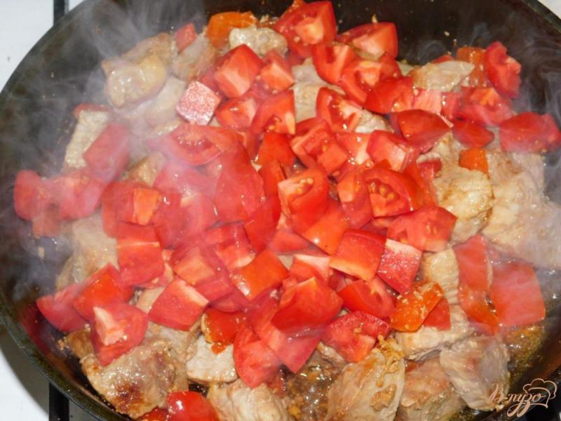 Фото приготовление рецепта: Свинина с болгарским перцем шаг №3