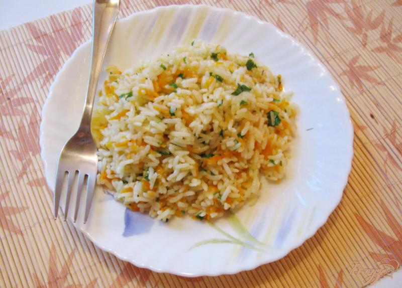 Фото приготовление рецепта: Рис в сковороде шаг №10