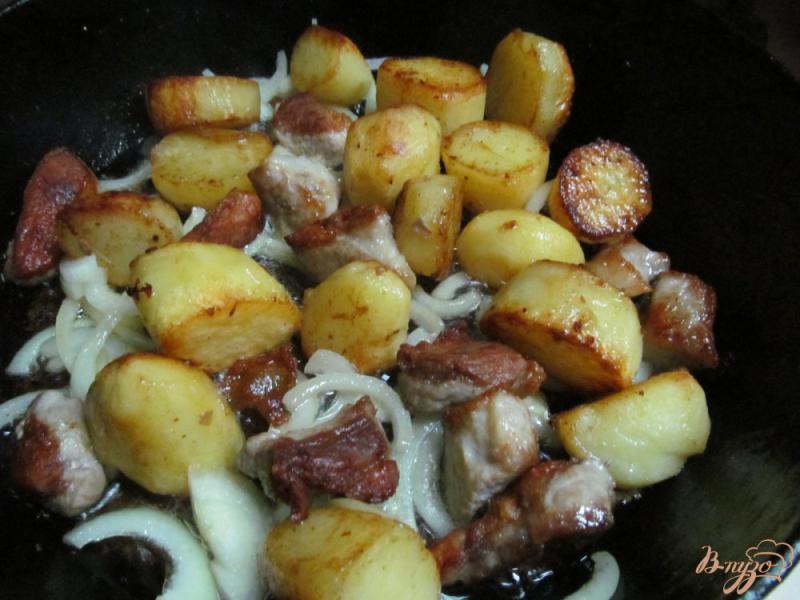 Фото приготовление рецепта: Оджахури - картофель со свининой шаг №3