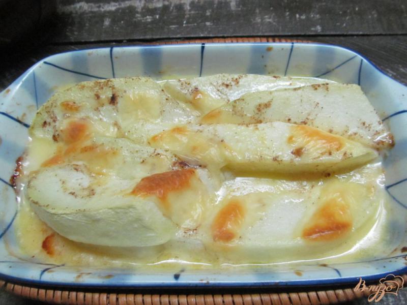 Фото приготовление рецепта: Запеченная дыня с сыром моцарелла шаг №3