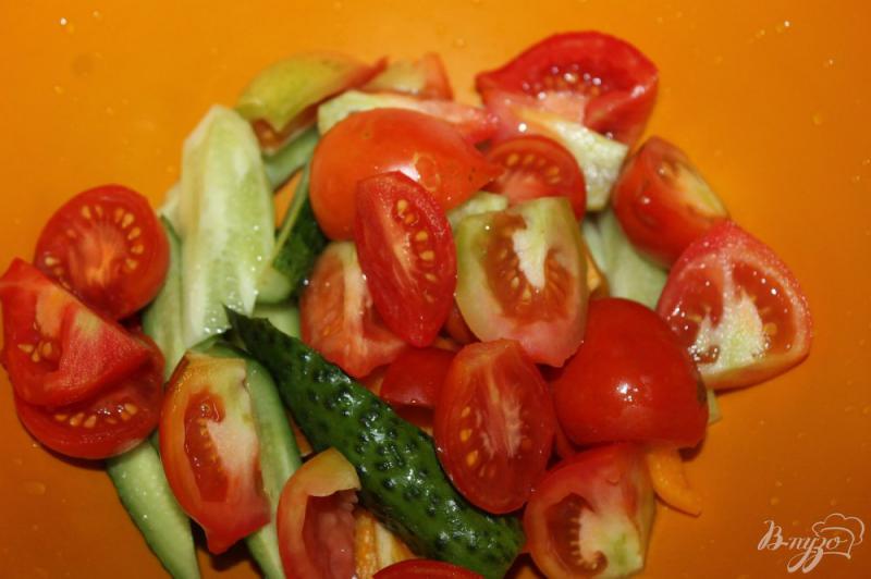Фото приготовление рецепта: Маринованные овощи с горчицей, медом и чили шаг №3