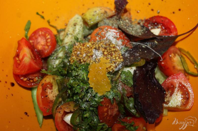 Фото приготовление рецепта: Маринованные овощи с горчицей, медом и чили шаг №5