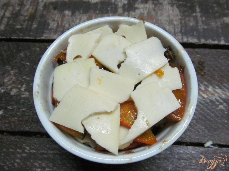 Фото приготовление рецепта: Тыквенный десерт с сыром моцарелла шаг №4