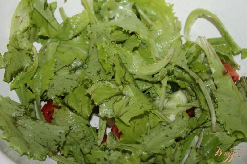 Фото приготовление рецепта: Салат из капусты с сыром и огурцами шаг №2