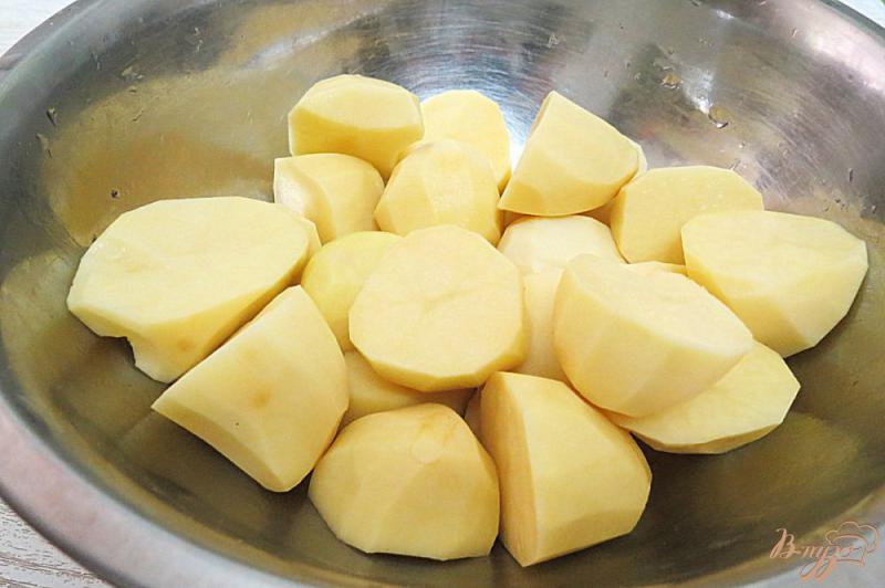 Фото приготовление рецепта: Базиликово - картофельное пюре шаг №2