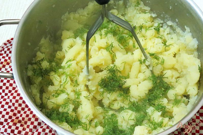 Фото приготовление рецепта: Базиликово - картофельное пюре шаг №8