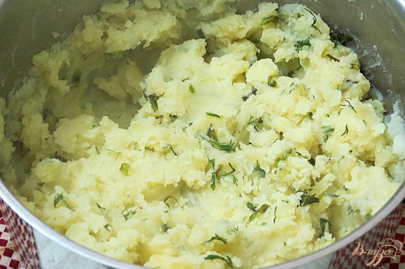 Фото приготовление рецепта: Базиликово - картофельное пюре шаг №10