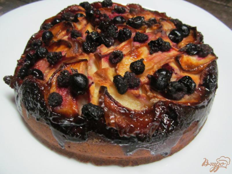 Фото приготовление рецепта: Пирог с фруктами шаг №6