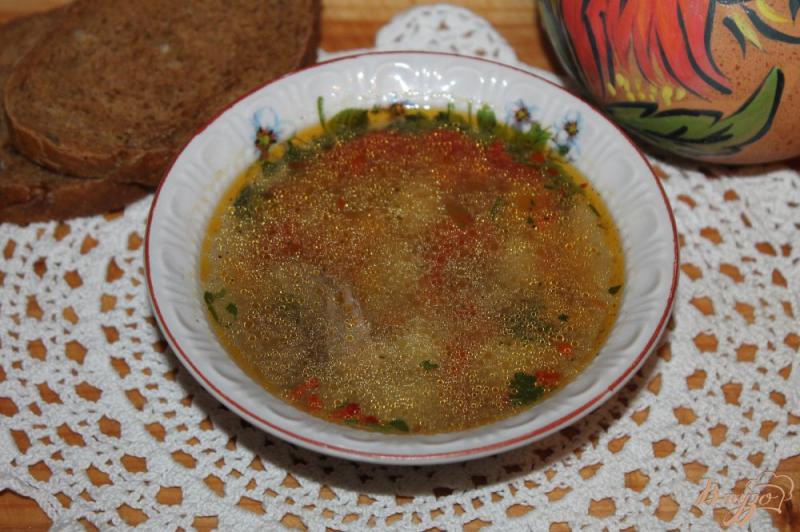 Фото приготовление рецепта: Суп с тыквой, мясом и субпродуктами шаг №7