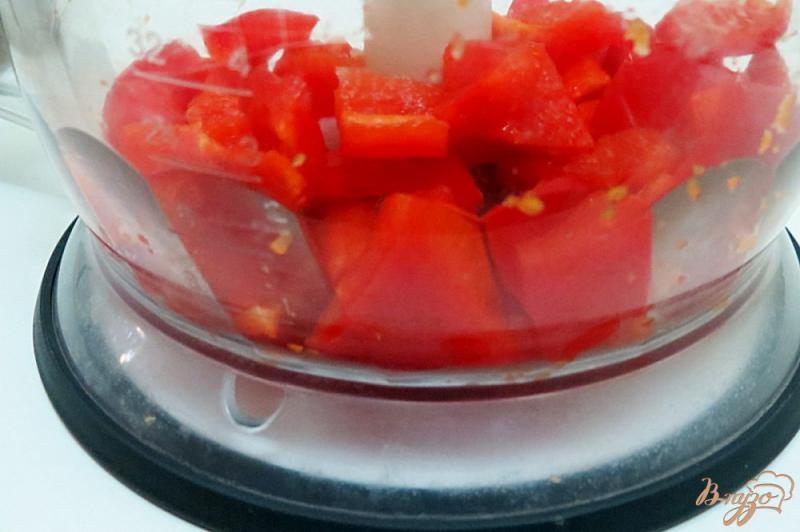 Фото приготовление рецепта: Зелёные помидоры солёные, фаршированные шаг №4