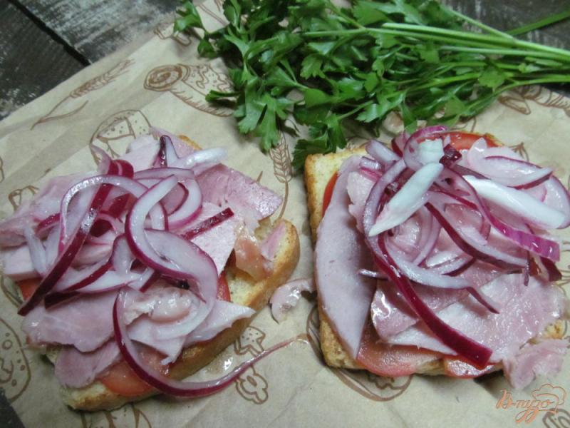 Фото приготовление рецепта: Сэндвич по техасским мотивам шаг №6
