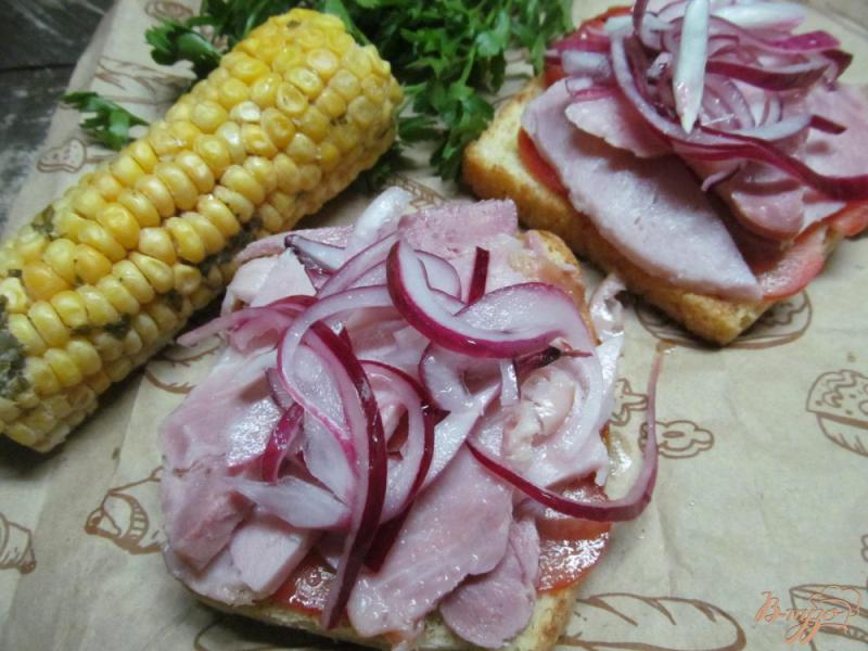 Фото приготовление рецепта: Сэндвич по техасским мотивам шаг №7