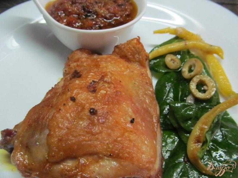 Фото приготовление рецепта: Куриные бедра в соусе пири-пири шаг №8